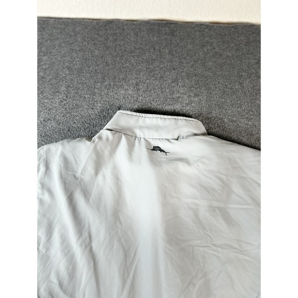 Tommy Bahama On Par Performance Vest Mens XL Grey Stretch Full Zip Golf - Picture 9 of 10